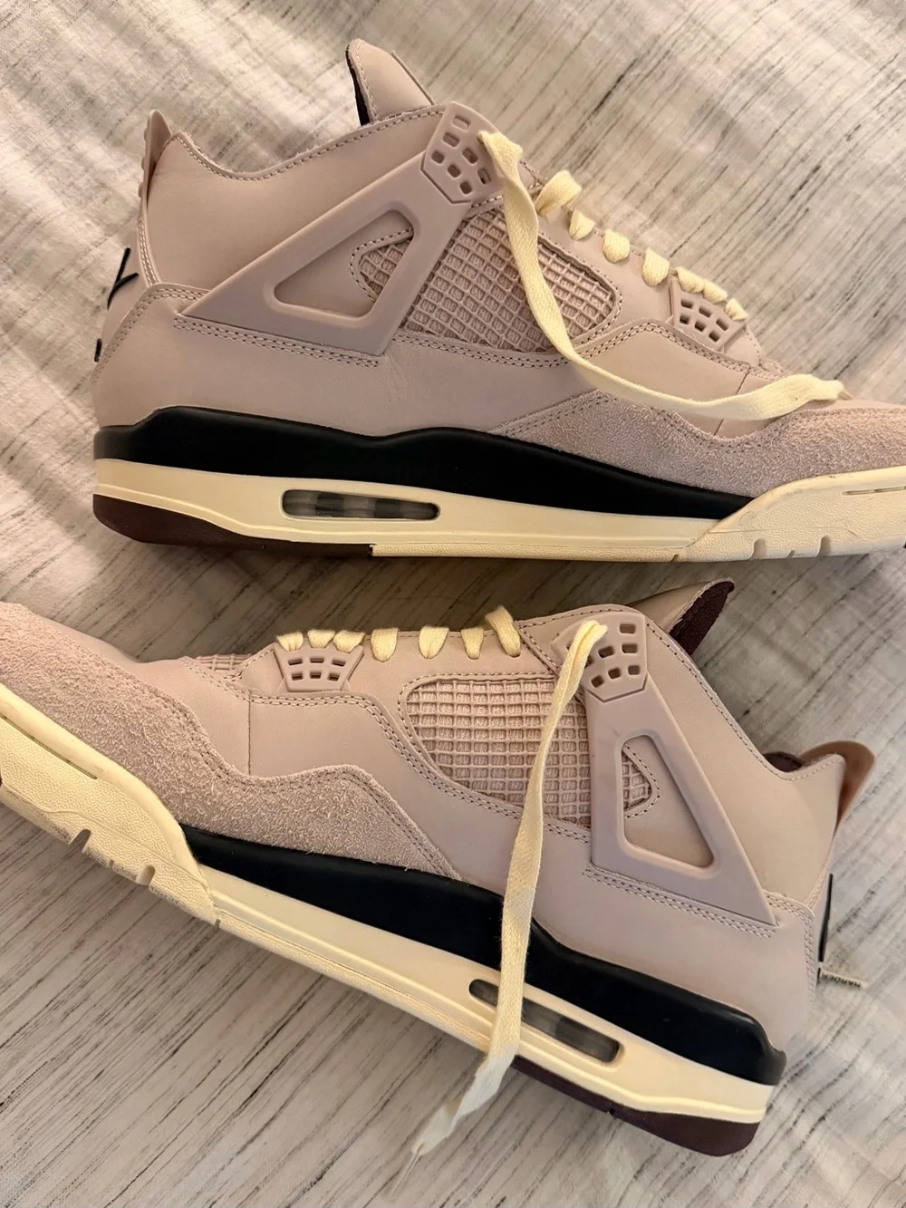 Men’s 13 “While You Were Sleeping” A Ma Maniére x Jordan 4 Beige Sneakers